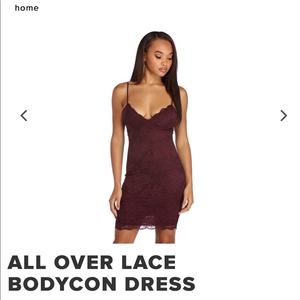 All over lace bodycon dress